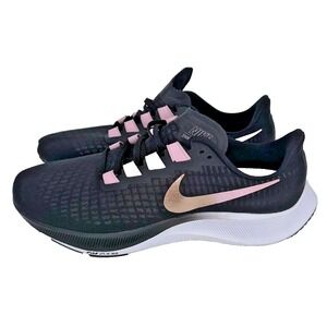 Nike Air Zoom Pegasus 37 (Womens Size 12) Shoes BQ9647 007 Black, Pink  Bronze